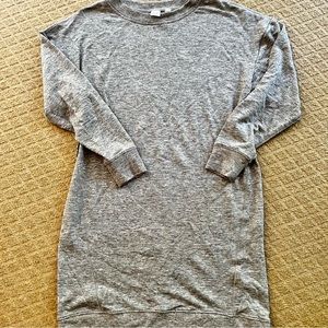 Gap sweatshirt dress, gray, size small